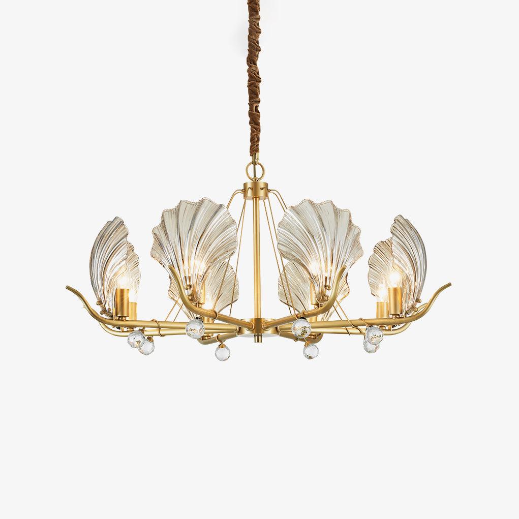 Shell Crystal Crown Chandelier
