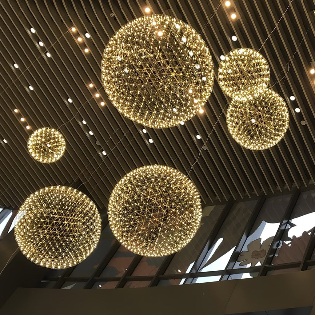 Gold Spark Ball Drop light Pendant Light
