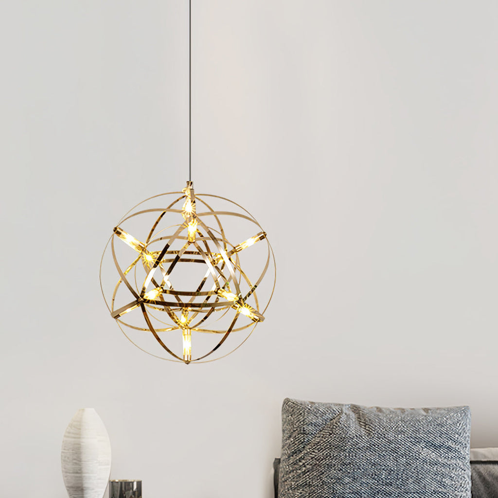 Gold Spark Ball Drop light Pendant Light