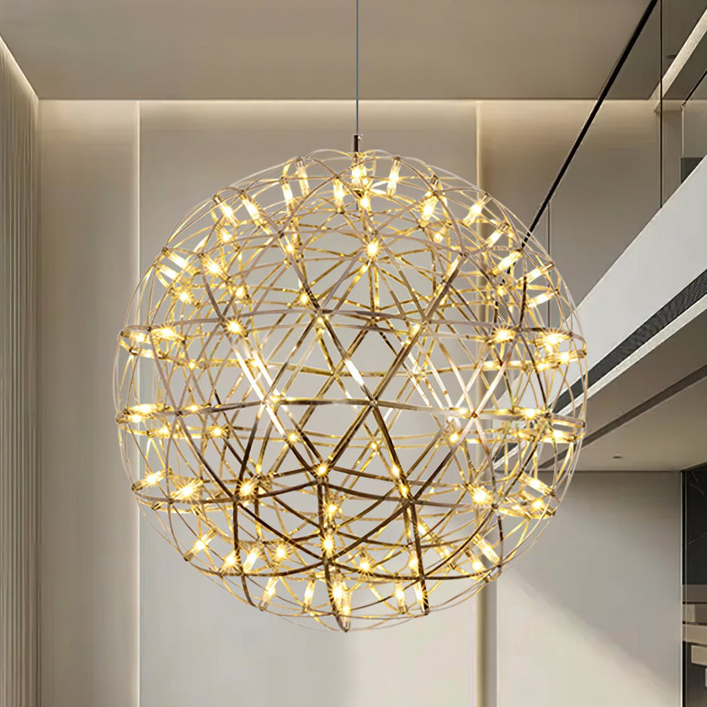 Gold Spark Ball Drop light Pendant Light