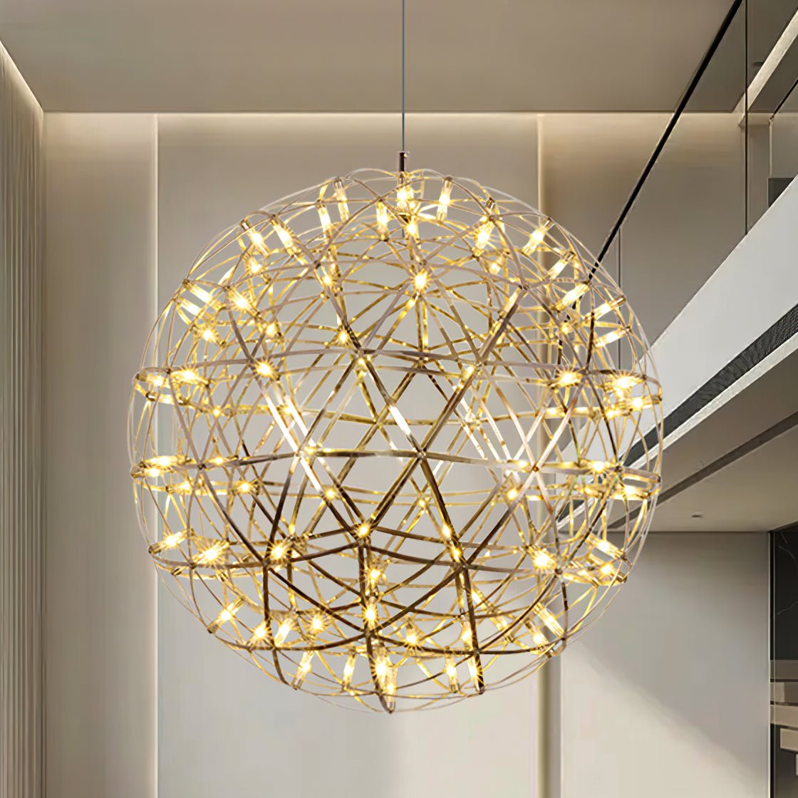 Gold Spark Ball Drop light Pendant Light