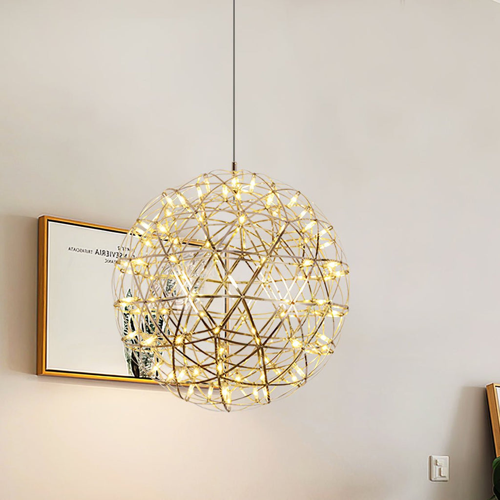 Gold Spark Ball Drop light Pendant Light