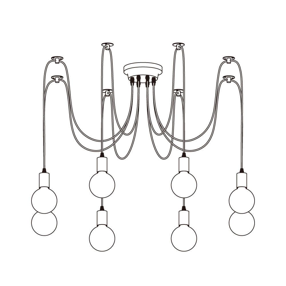 Spider Ceiling Electrolier Chandelier