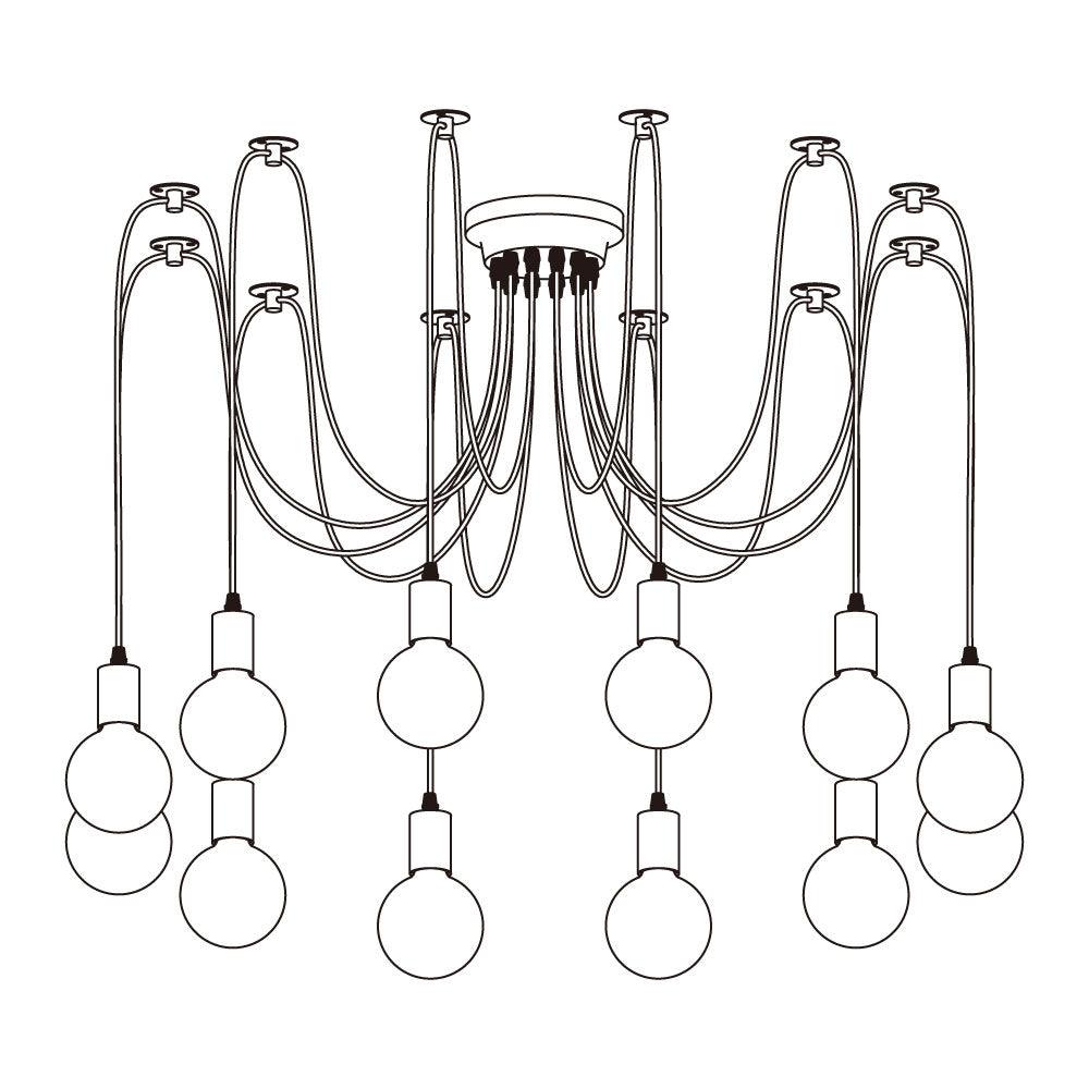 Spider Ceiling Electrolier Chandelier