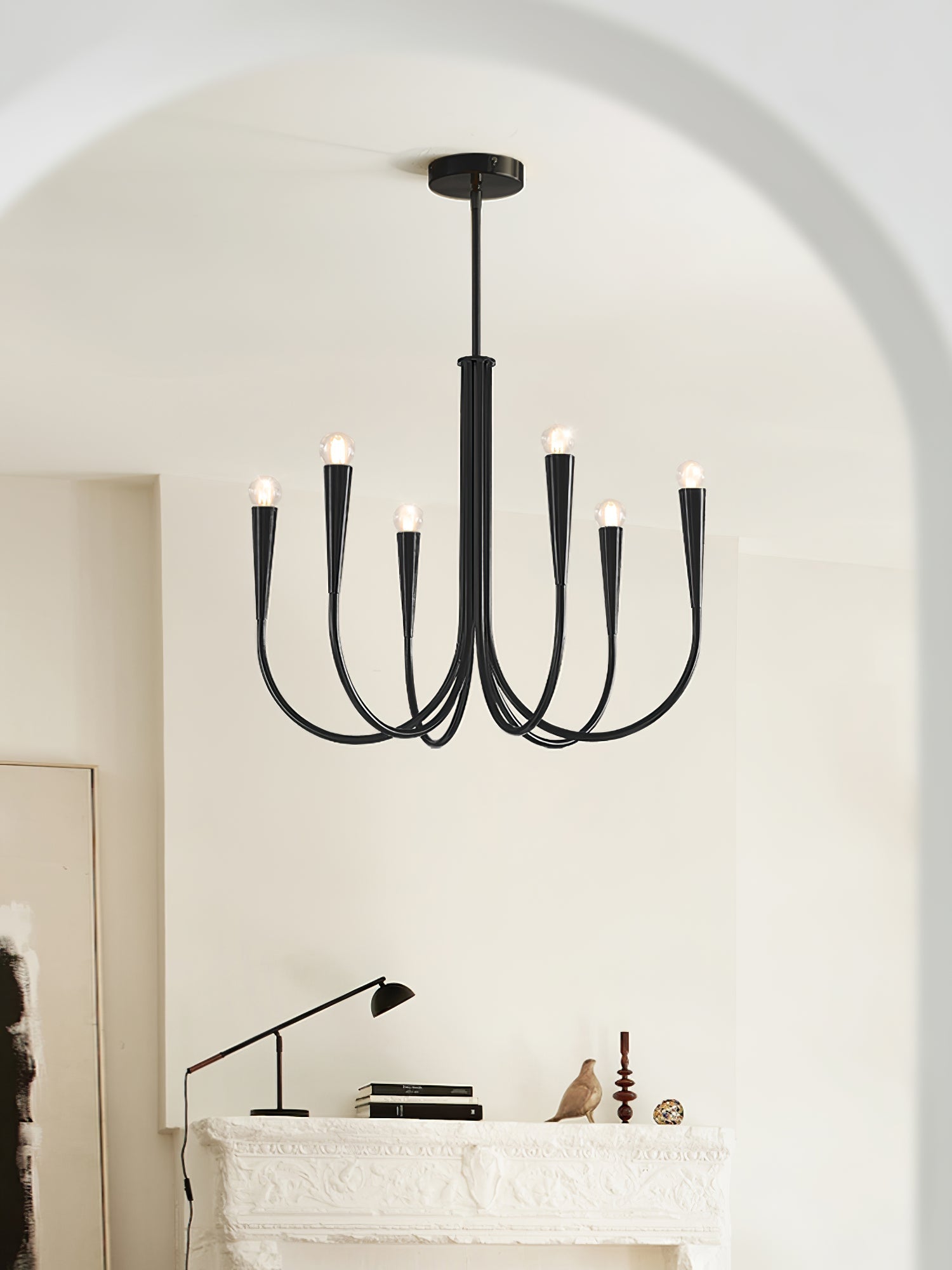 Swoop Arm Pendant light Chandelier