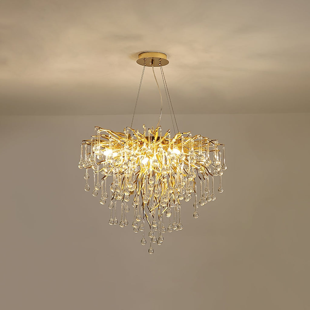Teardrop Crystal Ceiling fixture Chandelier