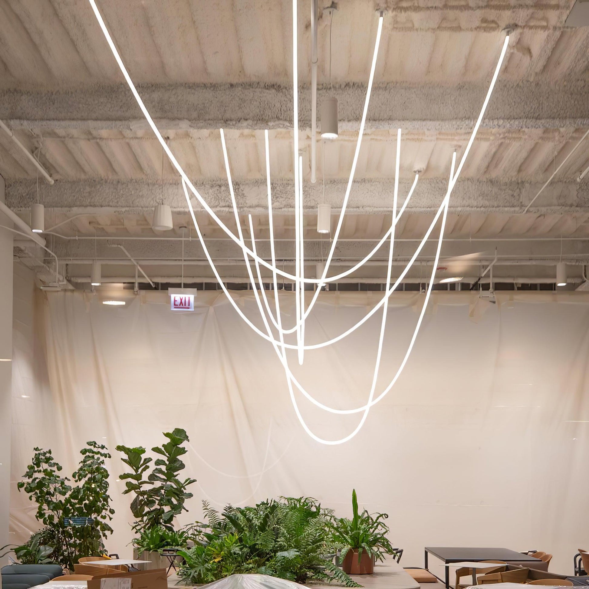 Flexible Curve Droplight Pendant Lamp