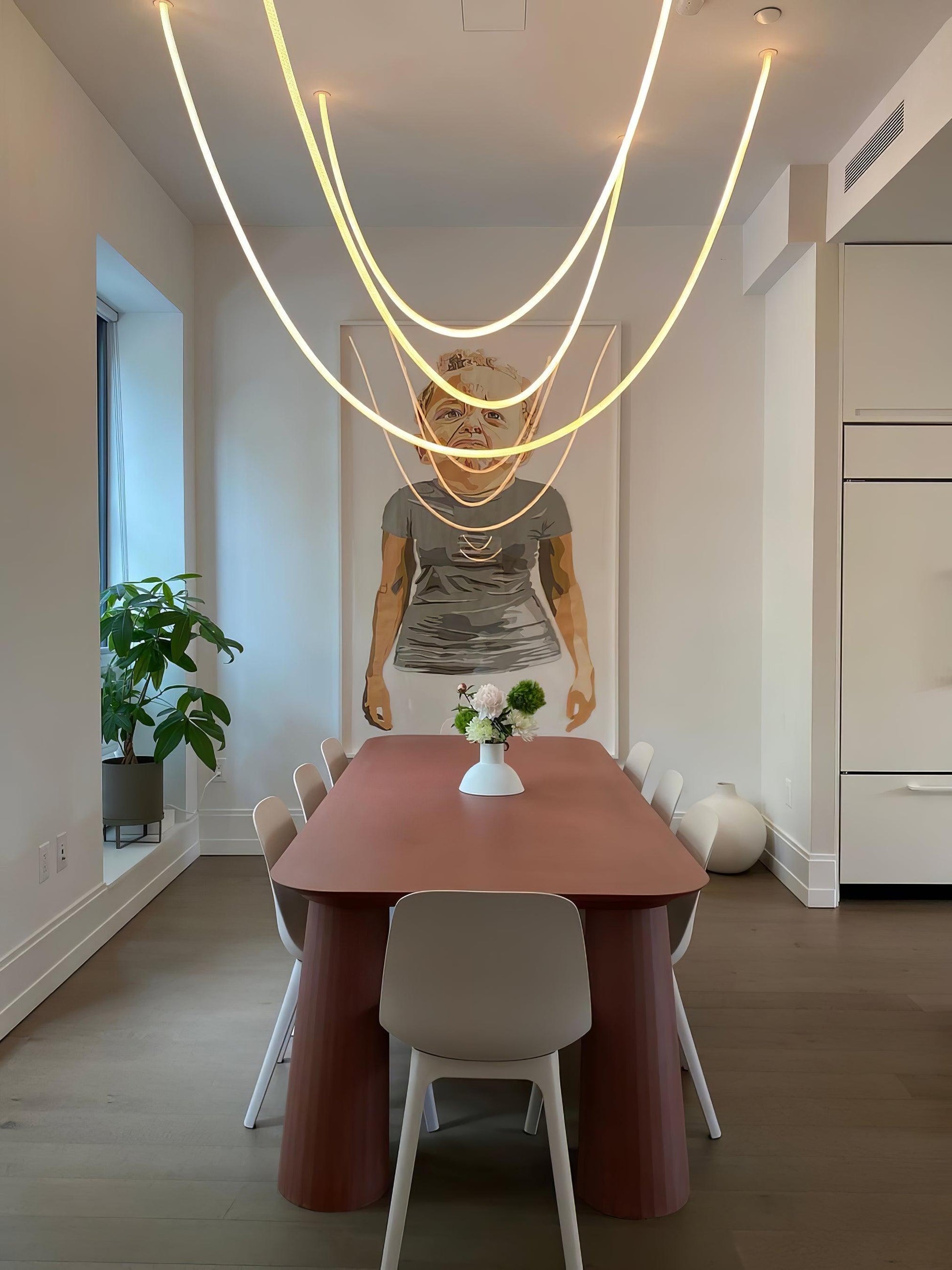 Flexible Curve Droplight Pendant Lamp