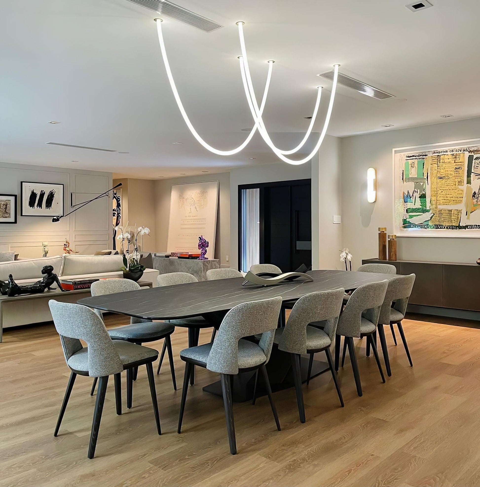 Flexible Curve Droplight Pendant Lamp