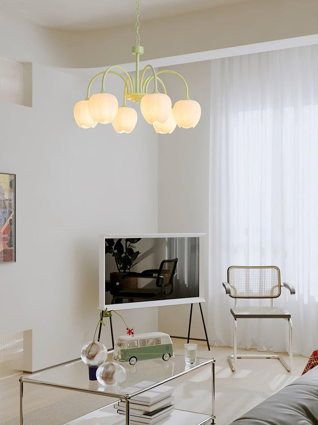 Tulip Matcha Pendant light Chandelier