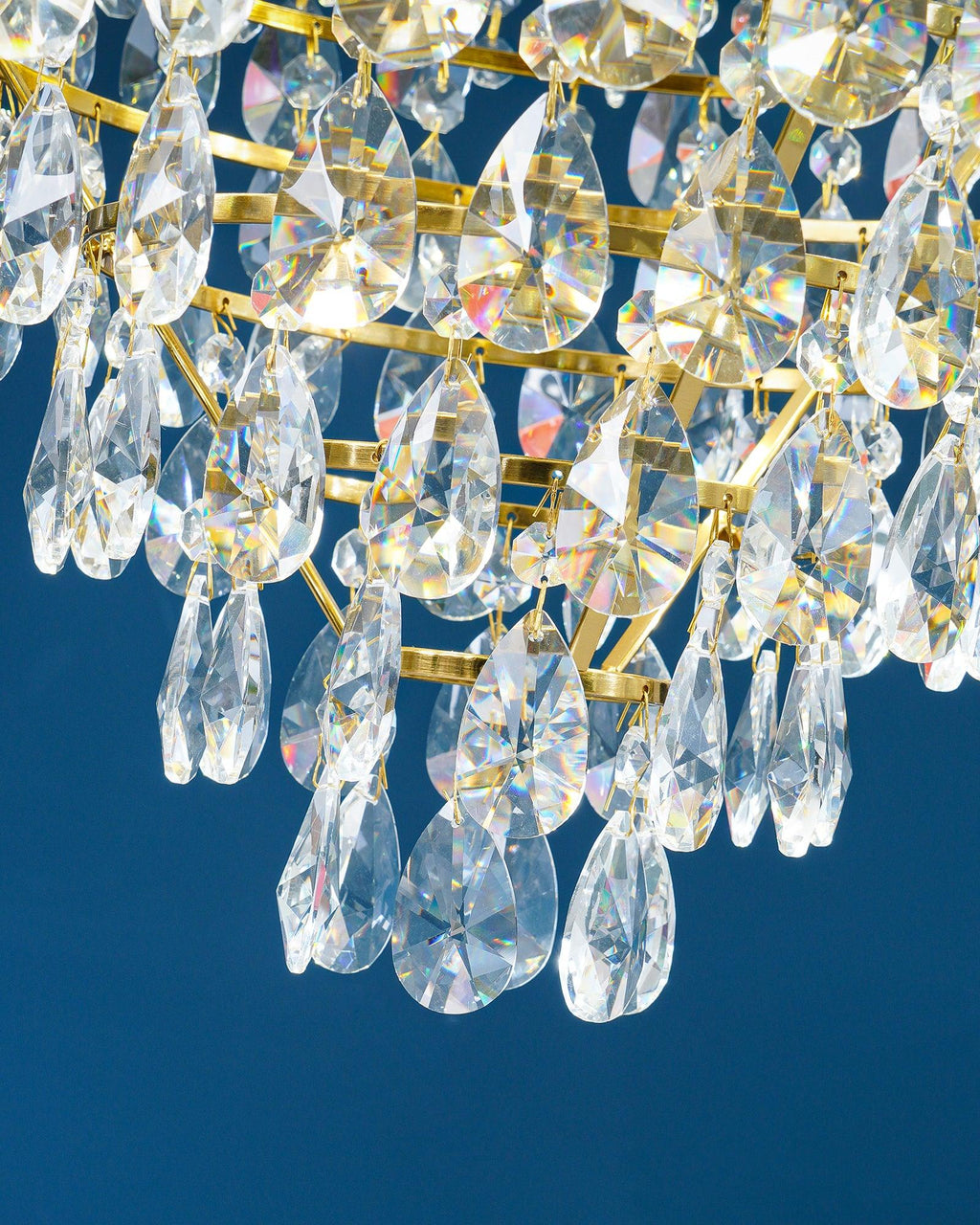 Vintage Crystal Crown Chandelier