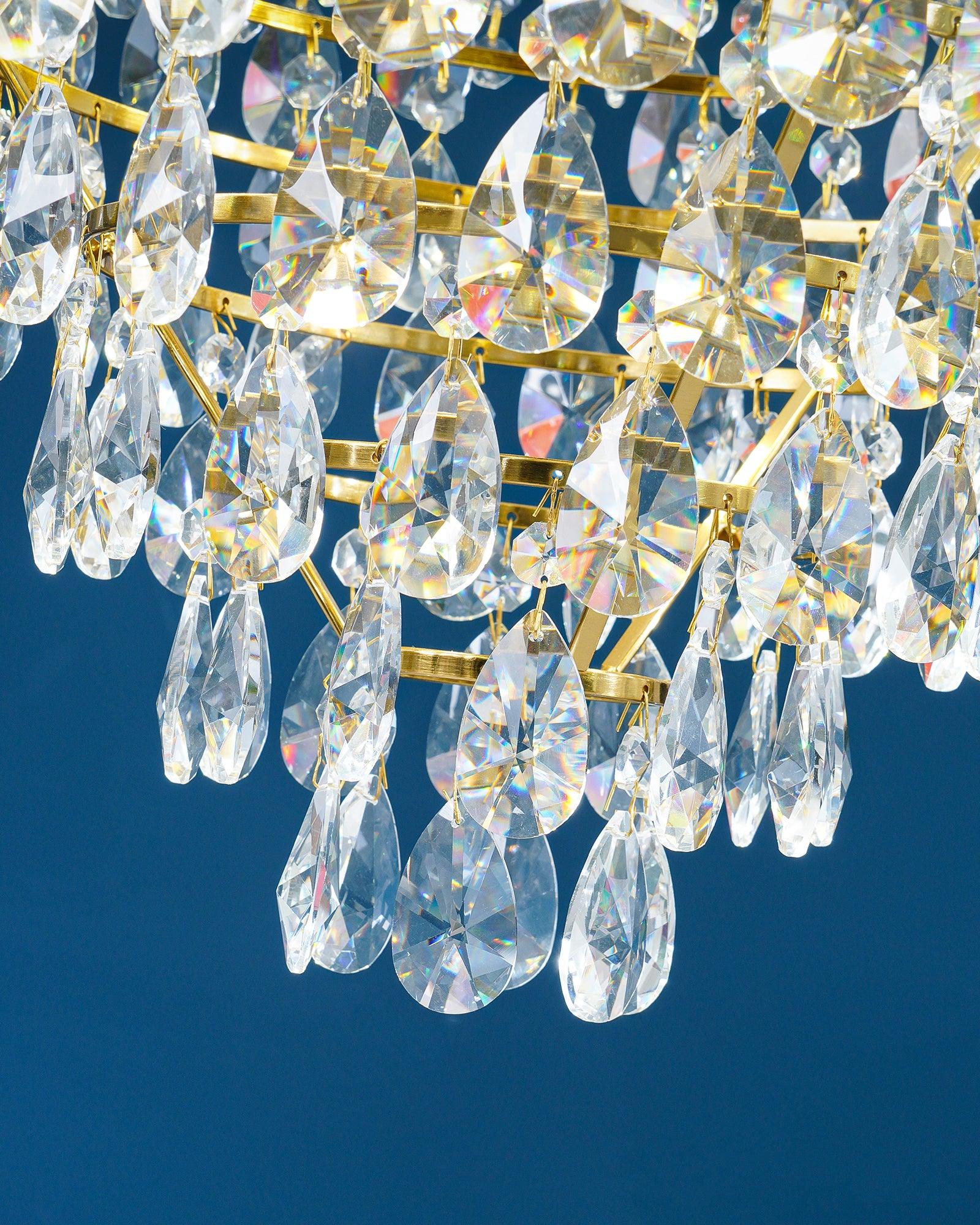 Vintage Crystal Crown Chandelier