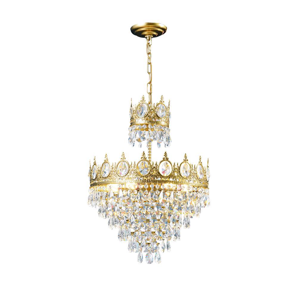 Vintage Crystal Crown Chandelier