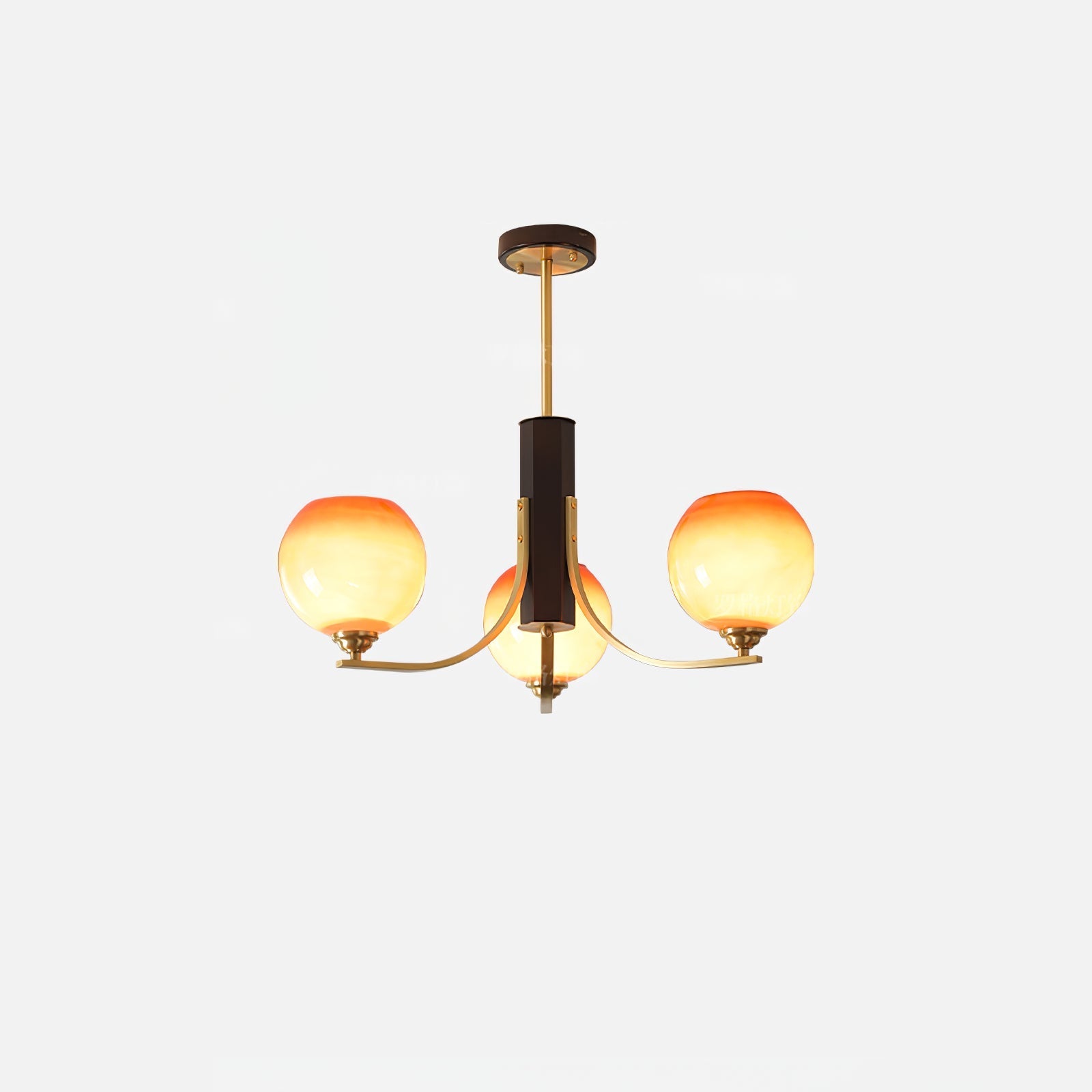 Vintage Caramel Globe Pendant light Chandelier