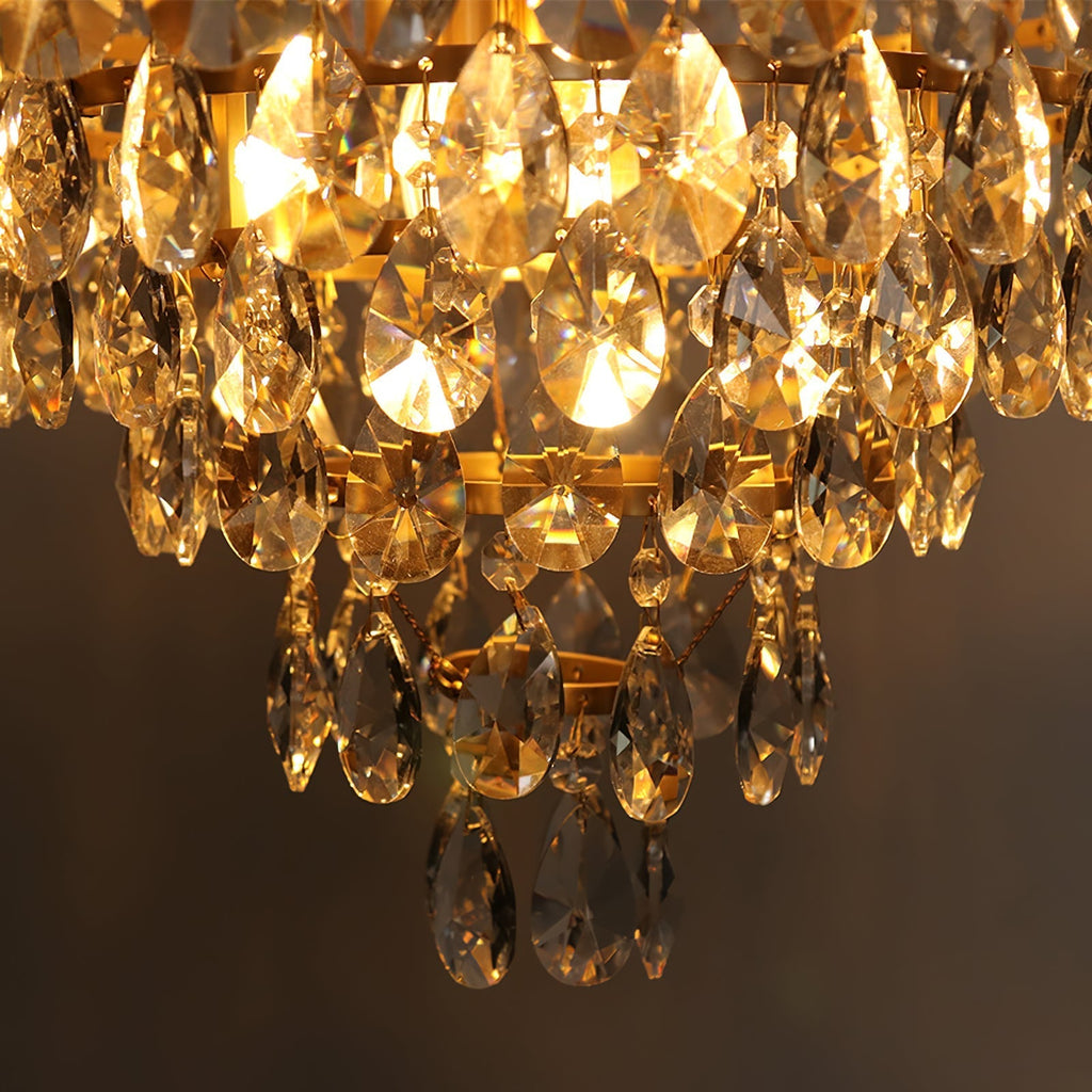 Vintage Crystal Crown Chandelier
