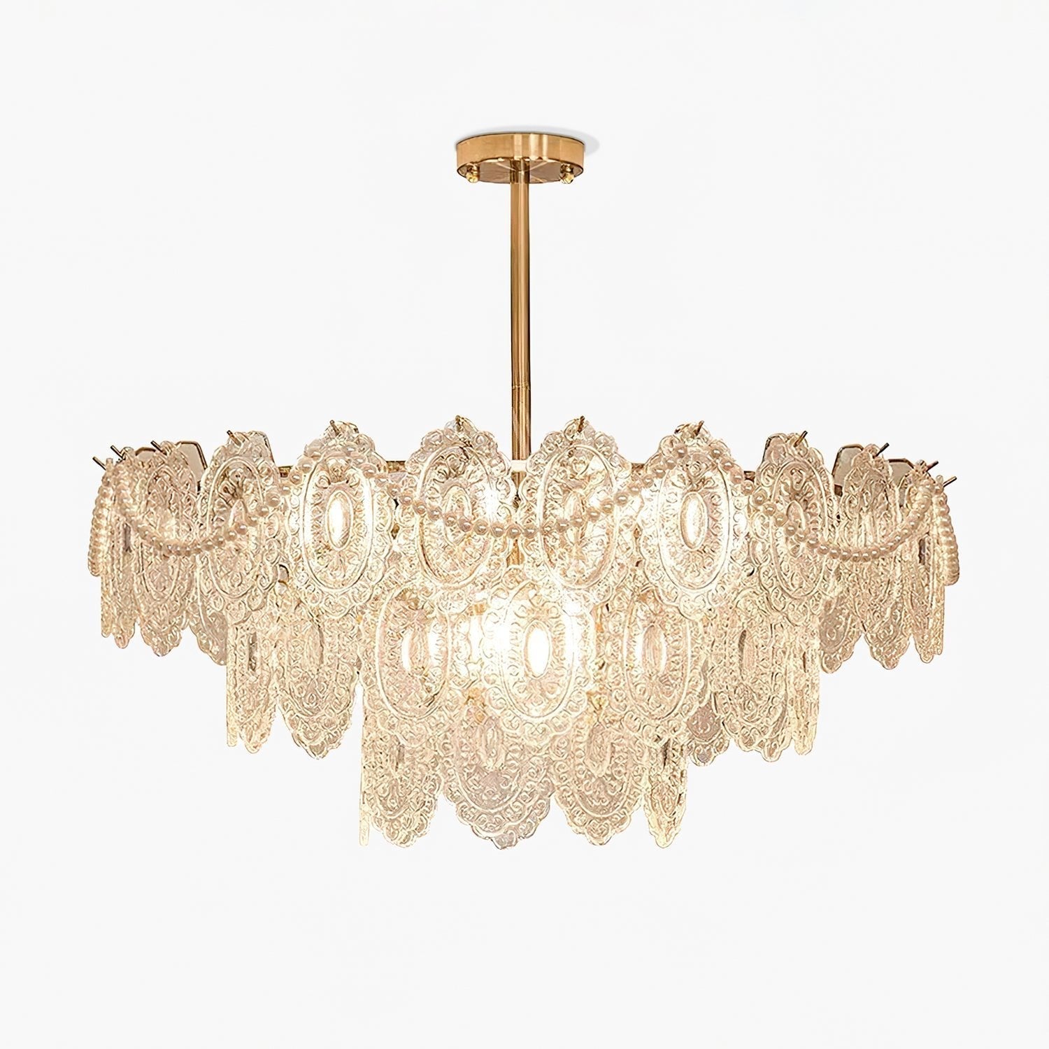 Wave Pearl Gasolier Chandelier