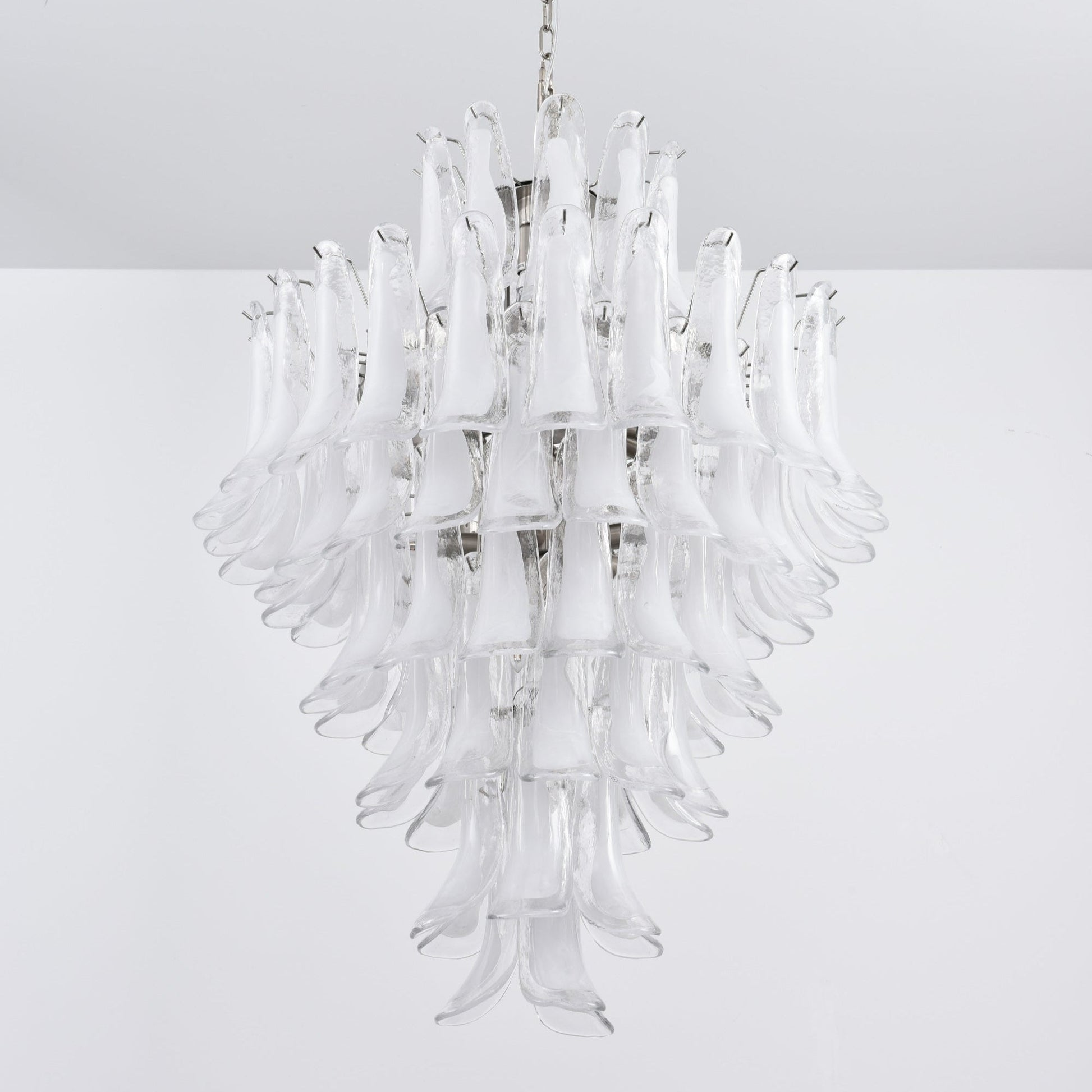 White Cloud Glass Petals Chandelier