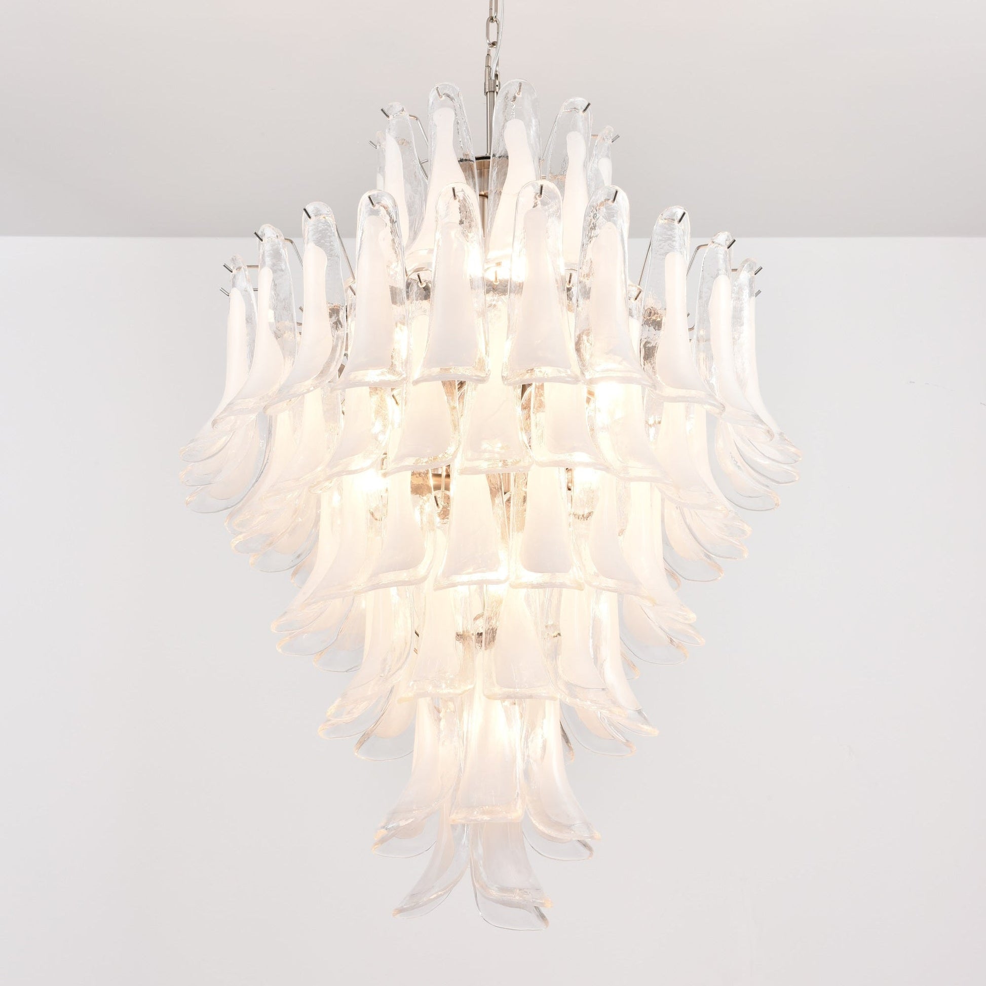 White Cloud Glass Petals Chandelier