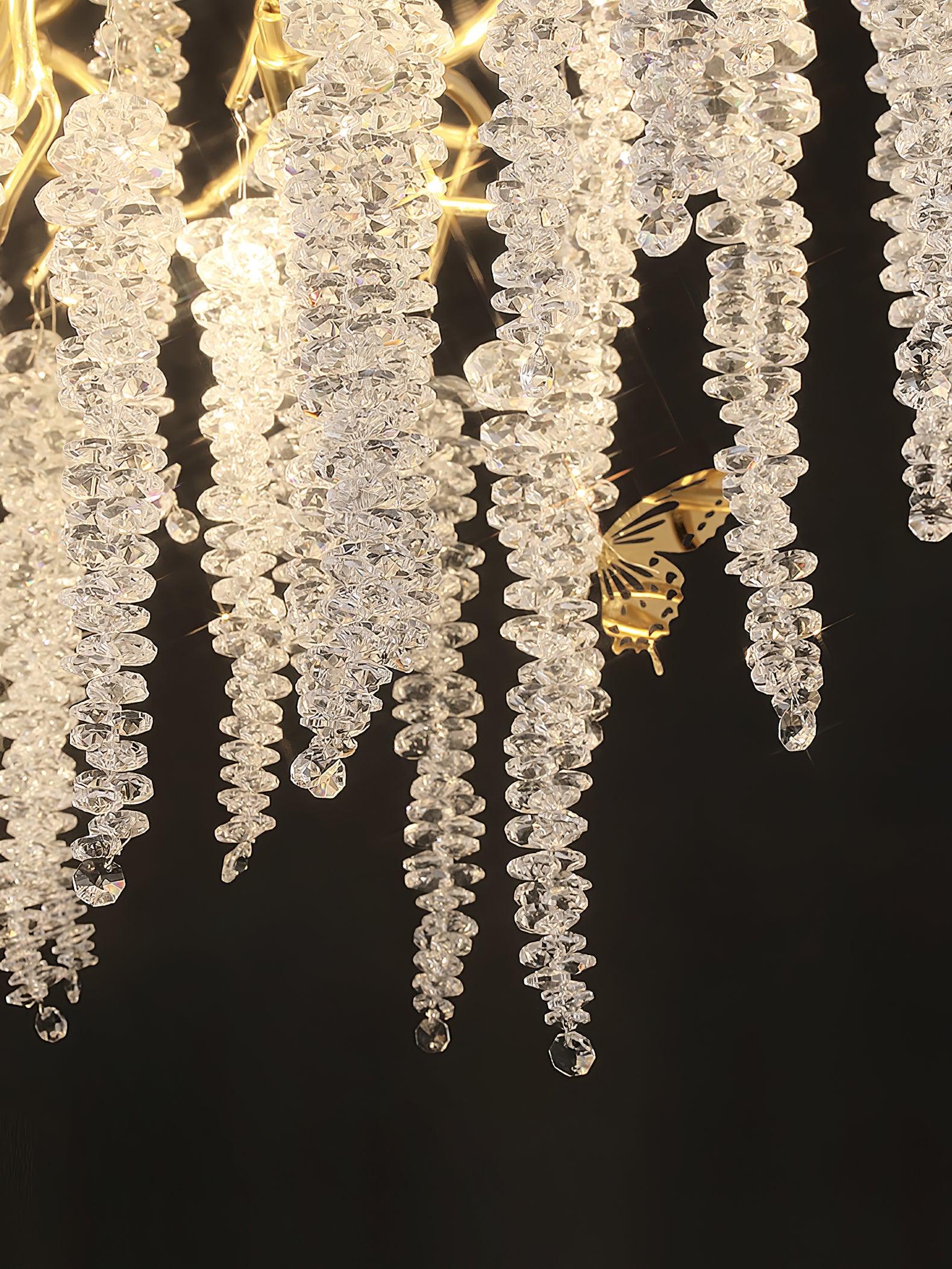 Wisteria Flower Crystal Pendant light Chandelier