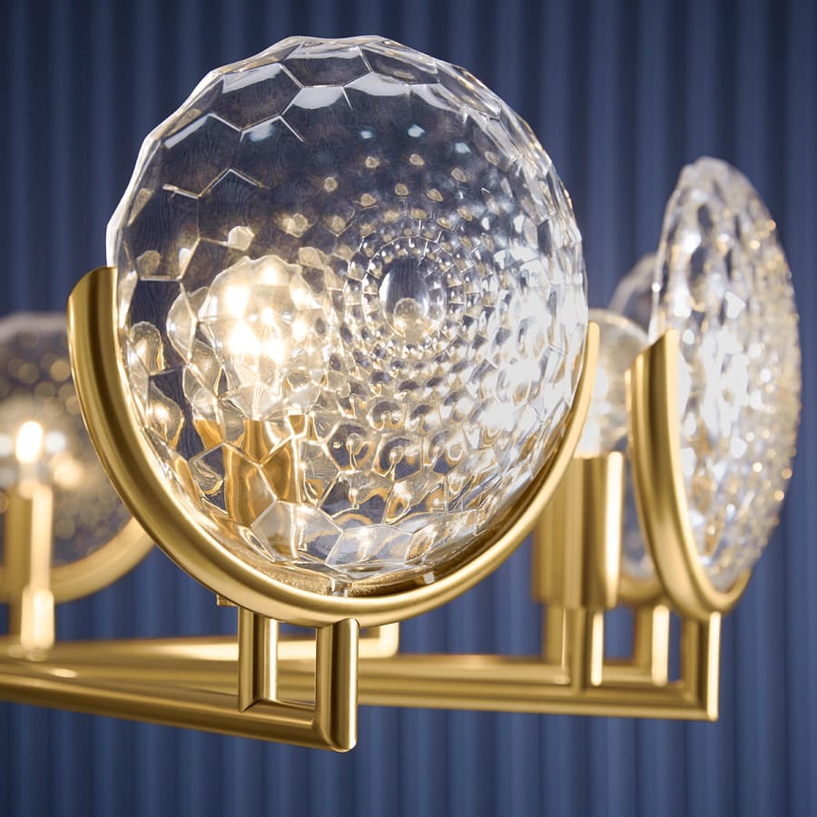 Kohler Lighting Arendela 30" Wide 10 Light Chandelier with Briolette Faceted Glass