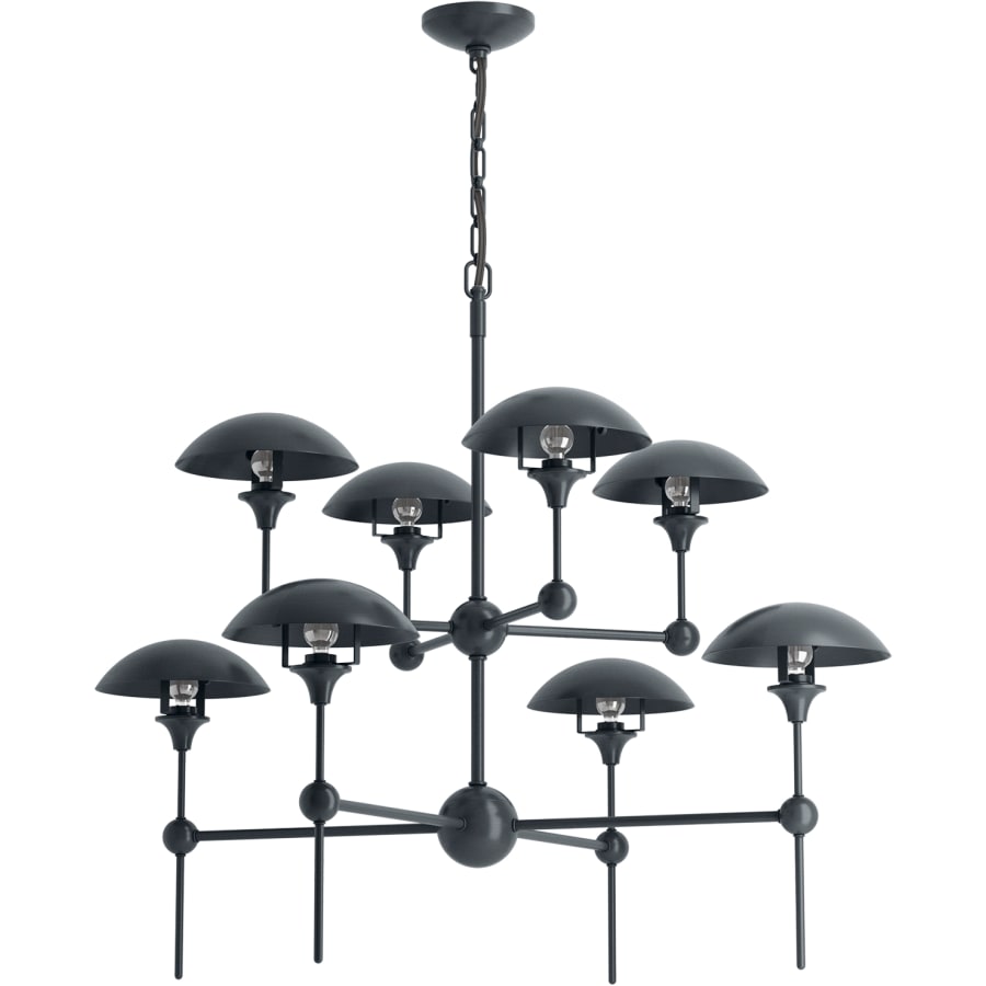 Kohler Lighting Vorleigh 26" Wide 8 Light Adjustable Dome Chandelier