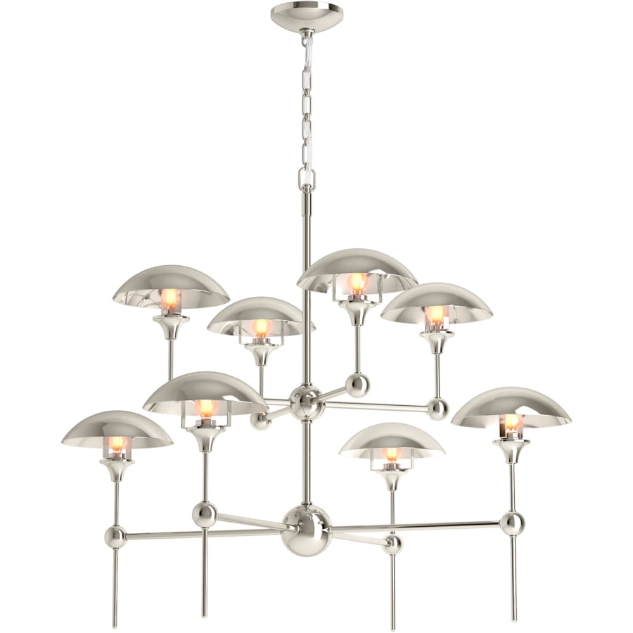Kohler Lighting Vorleigh 26" Wide 8 Light Adjustable Dome Chandelier