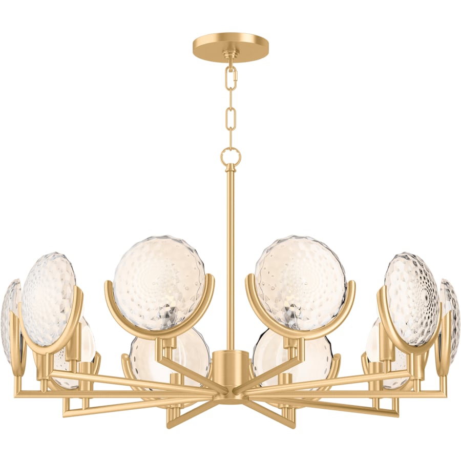Kohler Lighting Arendela 30" Wide 10 Light Chandelier with Briolette Faceted Glass