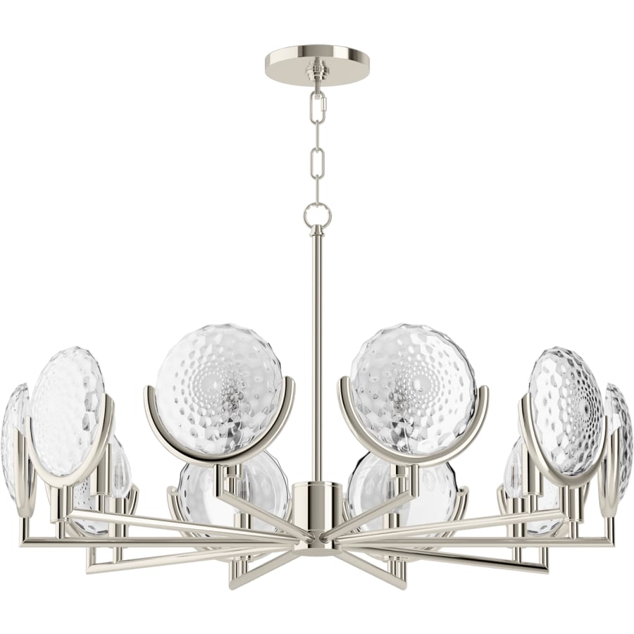 Kohler Lighting Arendela 30" Wide 10 Light Chandelier with Briolette Faceted Glass