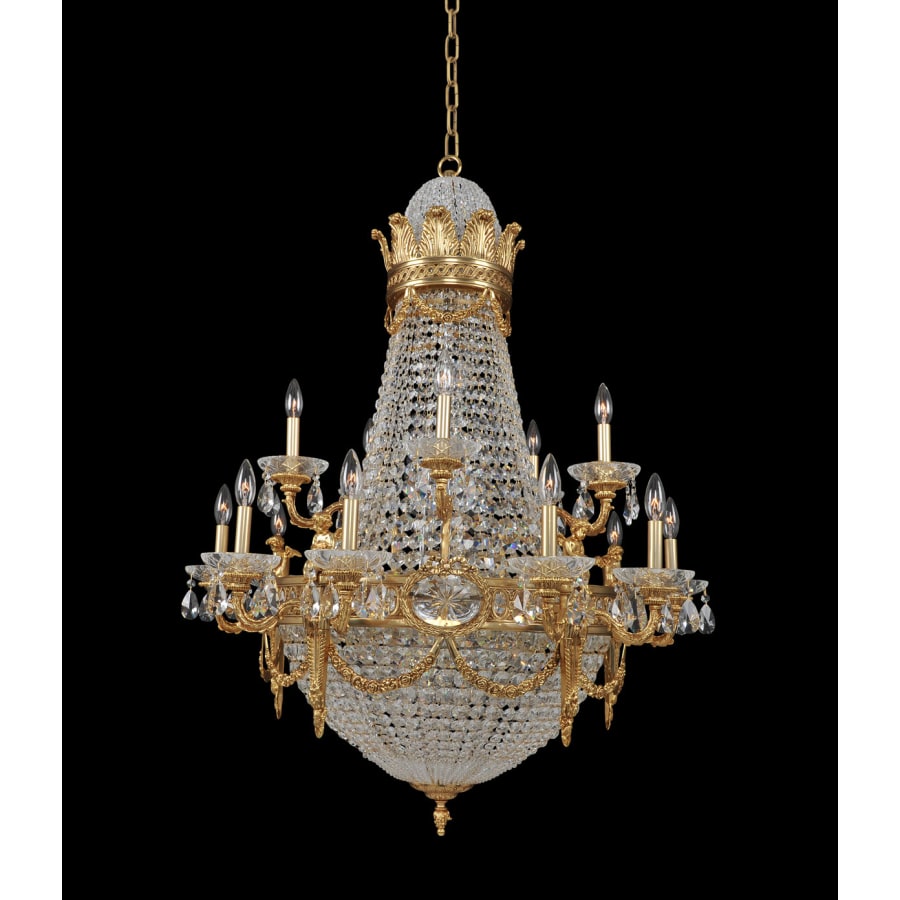 Allegri Marseille 25 Light 36" Wide Empire Chandelier with Crystal Accents