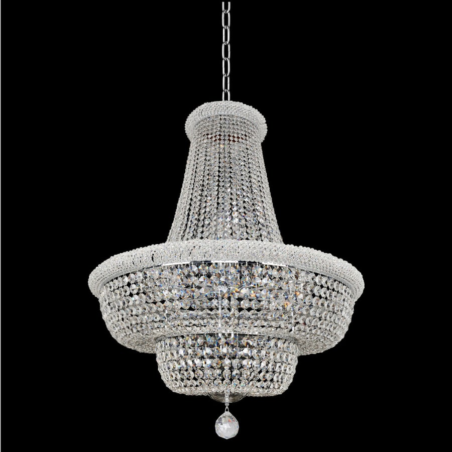 Allegri Napoli 21 Light 34" Wide Empire Chandelier with Crystal Accents