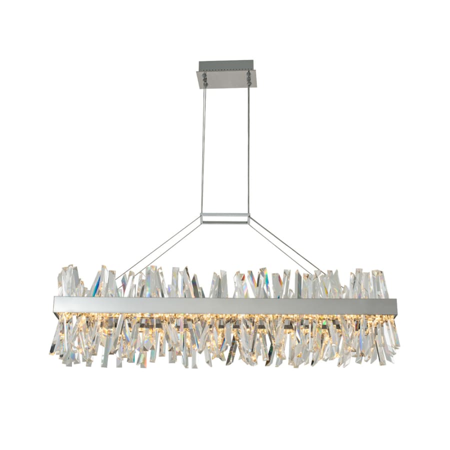 Allegri Glacier 48" Wide LED Crystal Linear Chandelier