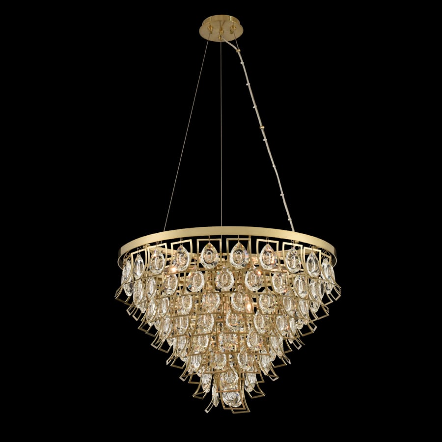 Allegri Carmella 27" Wide Waterfall Chandelier with Firenze Crystal