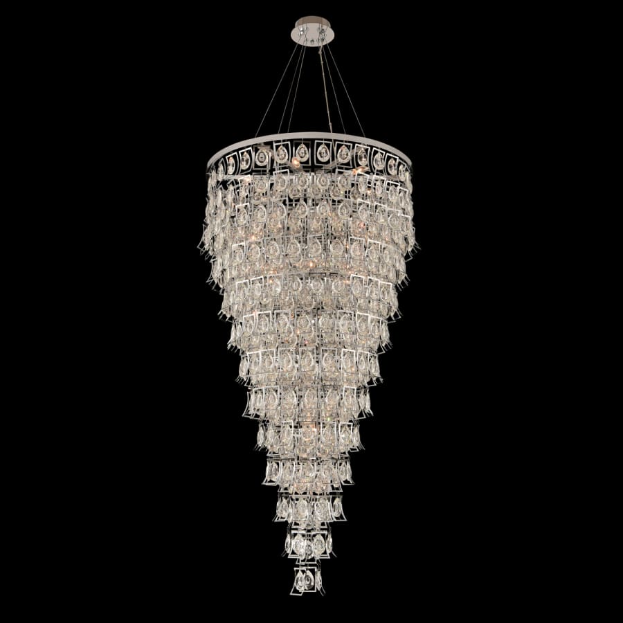 Allegri Carmella 36" Wide 13 Tier Waterfall Chandelier with Firenze Crystal