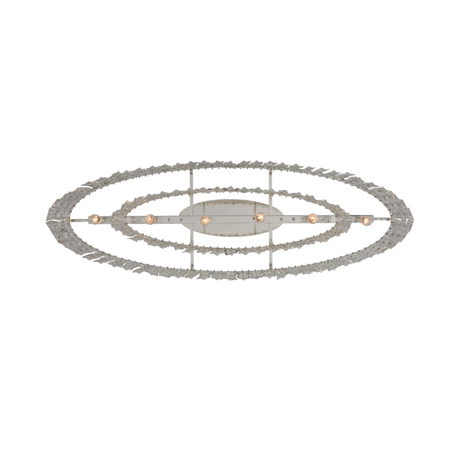 Allegri Kasturi 6 Light 42" Wide Drum Chandelier with Firenze Crystal