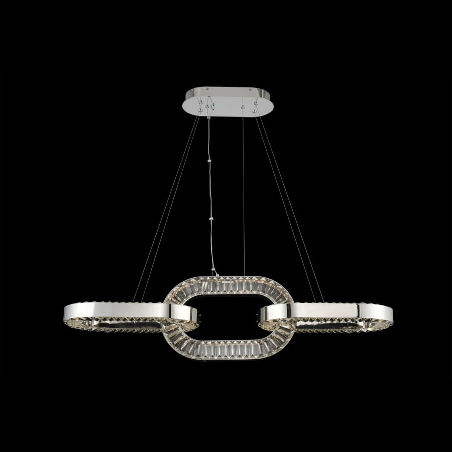 Allegri Catena 48" Wide LED Linear Chandelier with Firenze Crystal