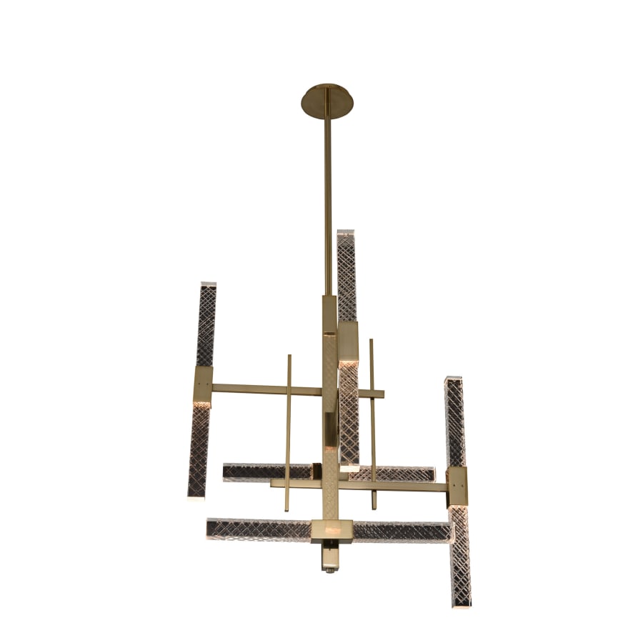 Allegri Apollo 10 Light 26" Wide LED Abstract Chandelier with Firenze Crystal
