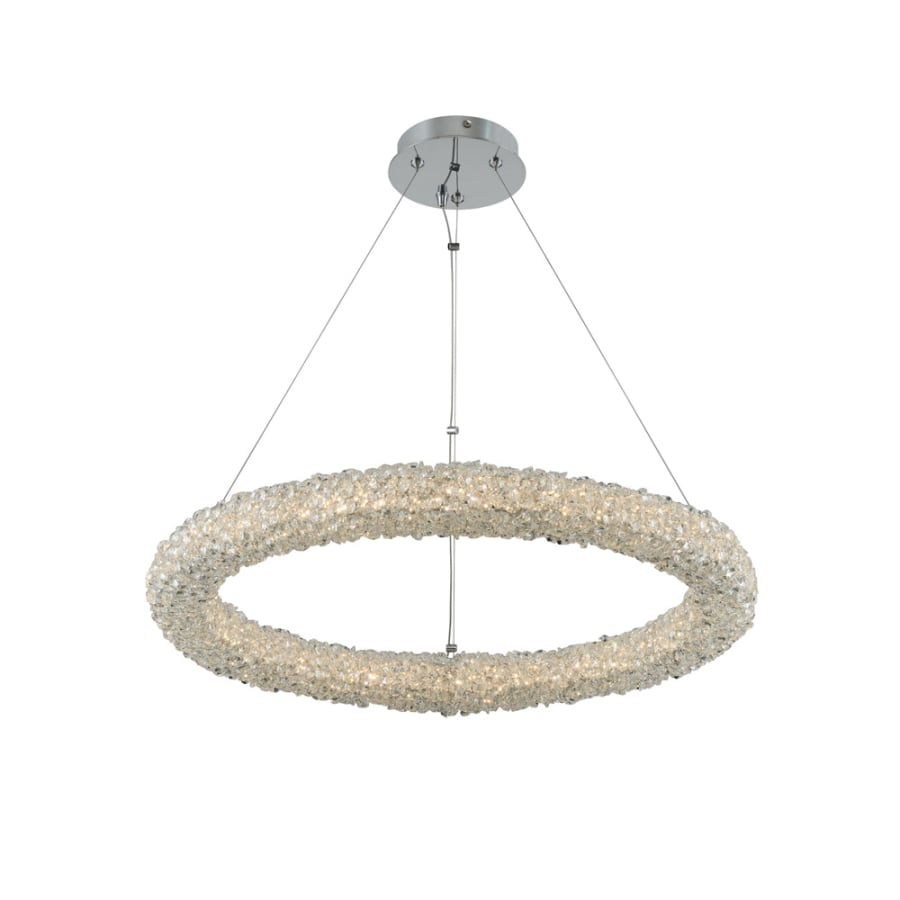 Allegri Lina 26" Wide LED Ring Chandelier with Firenze Crystal