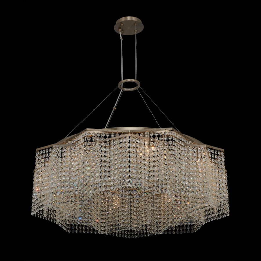 Allegri Cometa 8 Light 34" Wide Crystal Chandelier