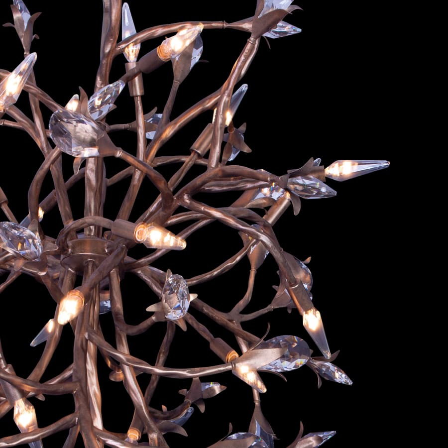 Allegri Fiore 16 Light 34" Wide Crystal Abstract Chandelier