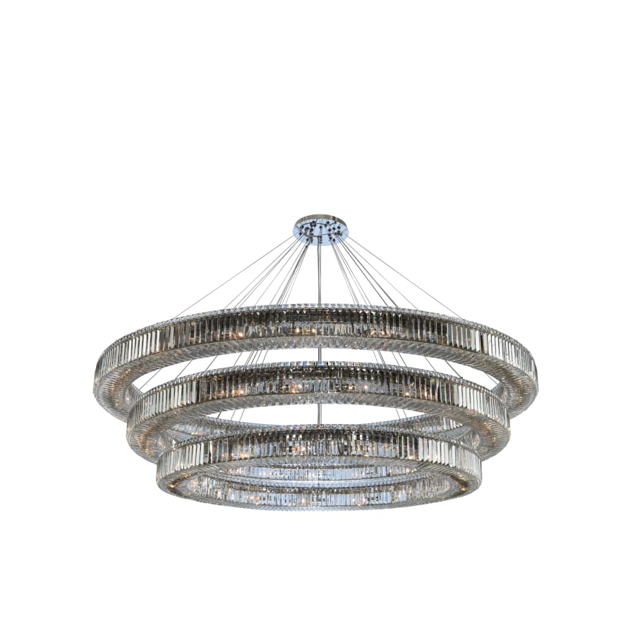 Allegri Rondelle 3 Light 84" Wide Ring Chandelier with Firenze Crystal