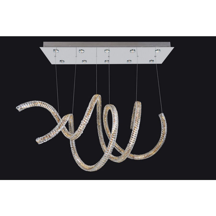 Allegri Ravina 10 Light 50" Wide LED Crystal Chandelier