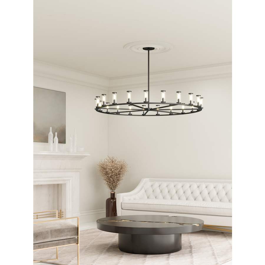 Alora Lighting Revolve 21 Light 60" Wide Taper Candle Chandelier