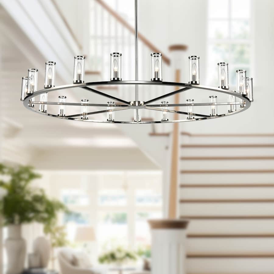 Alora Lighting Revolve 21 Light 60" Wide Taper Candle Chandelier