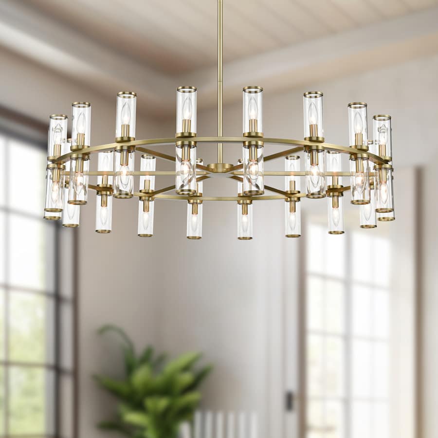 Alora Lighting Revolve 36 Light 47" Wide Taper Candle Chandelier