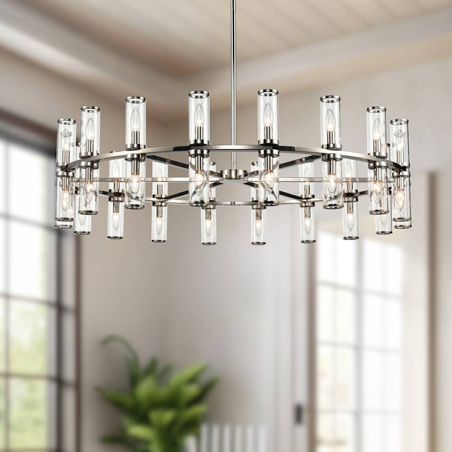 Alora Lighting Revolve 36 Light 47" Wide Taper Candle Chandelier