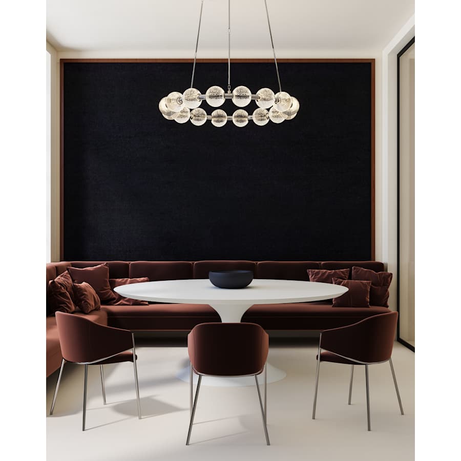 Alora Lighting Marni 33" Wide LED Ring Chandelier
