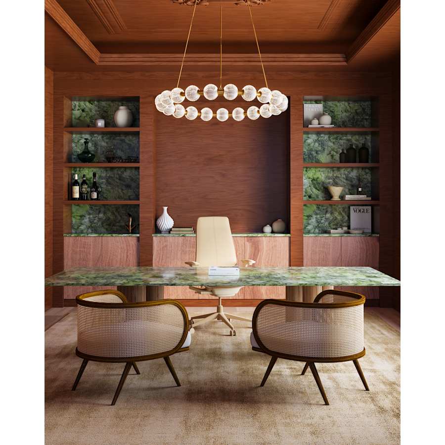 Alora Lighting Marni 42" Wide LED Ring Chandelier