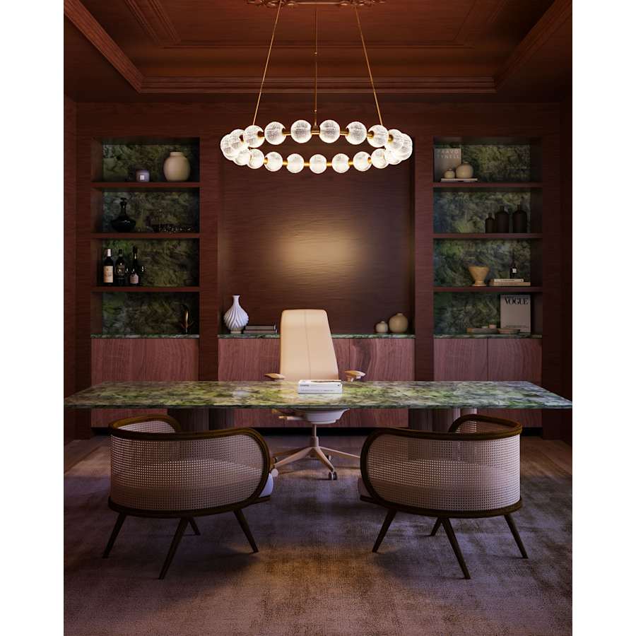 Alora Lighting Marni 42" Wide LED Ring Chandelier