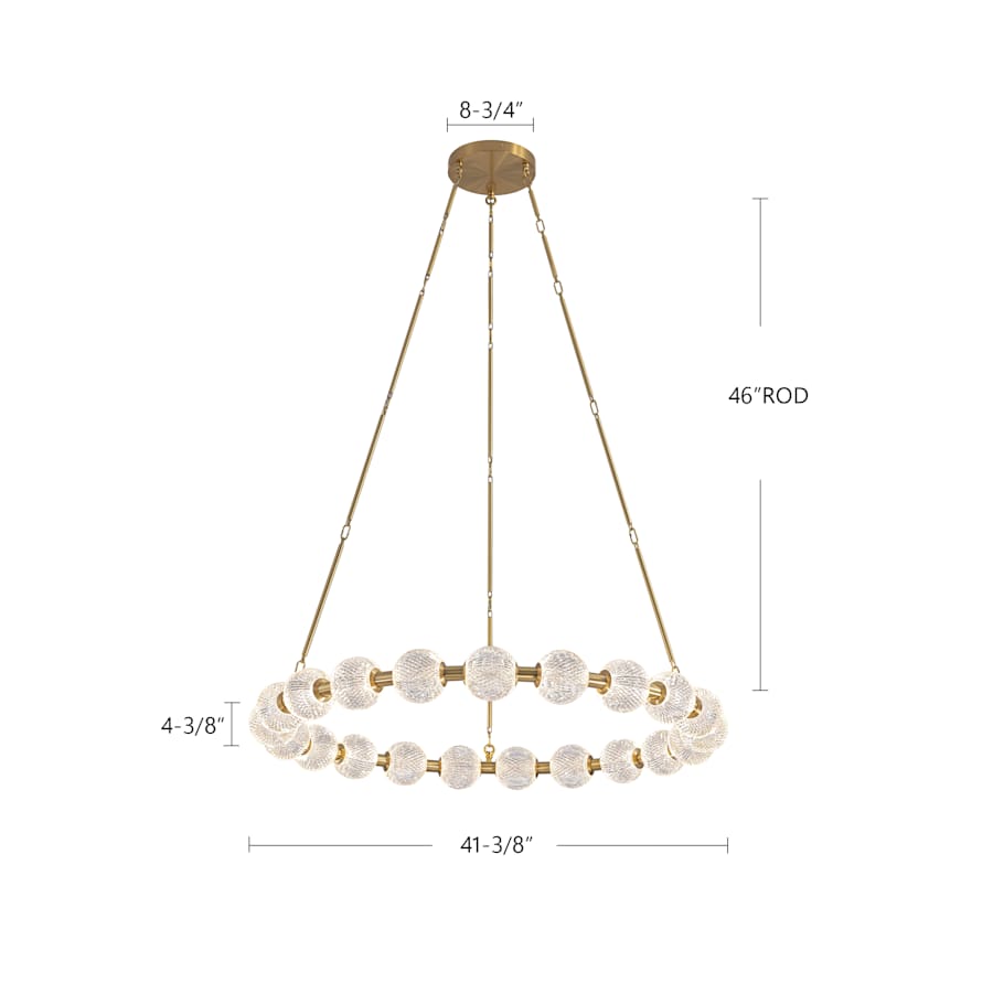 Alora Lighting Marni 42" Wide LED Ring Chandelier