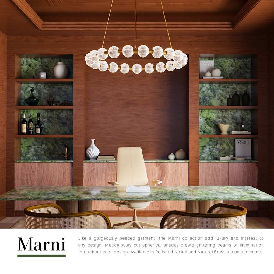Alora Lighting Marni 42" Wide LED Ring Chandelier